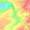 Praze Stream topographic map, elevation, terrain