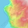 Parque Quebrada Verde topographic map, elevation, terrain