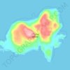 Nias Island topographic map, elevation, terrain