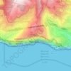 Cabo Girão topographic map, elevation, terrain