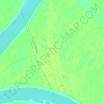 Тугай topographic map, elevation, terrain