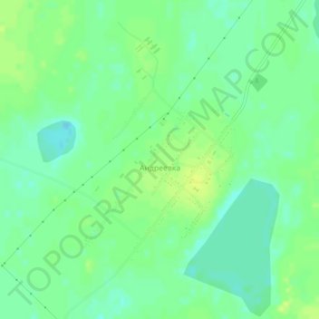 Андреевка topographic map, elevation, terrain