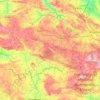 Collines de Normandie topographic map, elevation, terrain