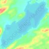 Lac des Montagnes topographic map, elevation, terrain