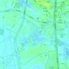 南区公园 topographic map, elevation, terrain