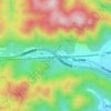 大津川 topographic map, elevation, terrain