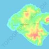 Damar Island topographic map, elevation, terrain