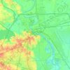 Bossier City topographic map, elevation, terrain