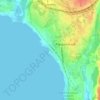 Морская Набережная topographic map, elevation, terrain