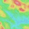 Lac de la Crampe topographic map, elevation, terrain