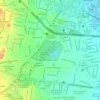 Vivero Coyoacán topographic map, elevation, terrain