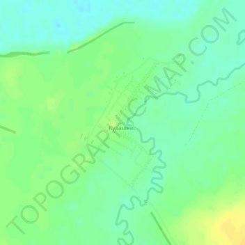 Кудашево topographic map, elevation, terrain