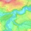 La Sarine topographic map, elevation, terrain