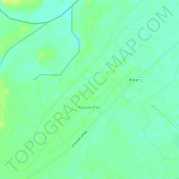 Аршаново topographic map, elevation, terrain