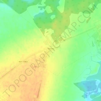 Танино topographic map, elevation, terrain