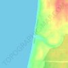 Praia da Aberta Nova topographic map, elevation, terrain