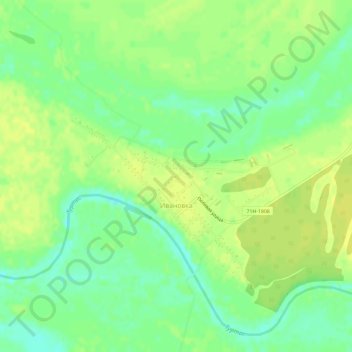 Ивановка topographic map, elevation, terrain