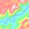 Wu River topographic map, elevation, terrain