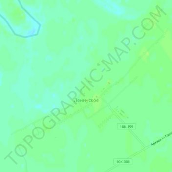 Ленинское topographic map, elevation, terrain