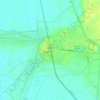 Lop Buri topographic map, elevation, terrain