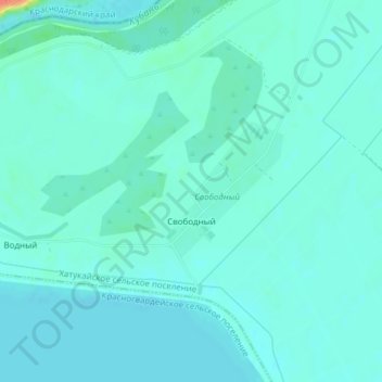 Свободный topographic map, elevation, terrain