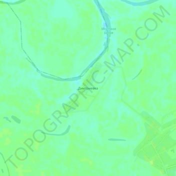 Дмитриевка topographic map, elevation, terrain