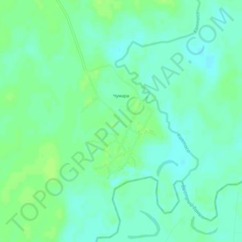 Чумара topographic map, elevation, terrain