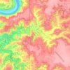 Rustler Canyon topographic map, elevation, terrain