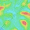 Lac Fish topographic map, elevation, terrain