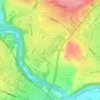 Hanham Hall Park topographic map, elevation, terrain