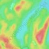 Lac du Bois Franc topographic map, elevation, terrain