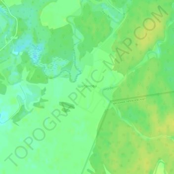 Шатанова topographic map, elevation, terrain