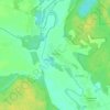Нижнево topographic map, elevation, terrain