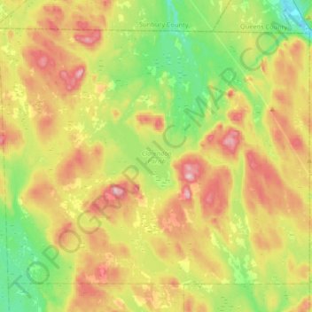 Clarendon Parish topographic map, elevation, terrain