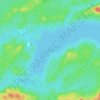 Lac Bachelor topographic map, elevation, terrain