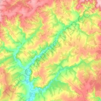 Ошлань topographic map, elevation, terrain