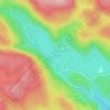 Lac Hénault topographic map, elevation, terrain