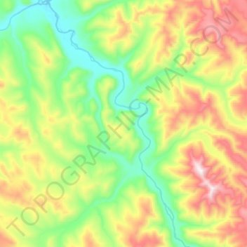 Нечера topographic map, elevation, terrain