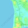 Sri Purnama Beach topographic map, elevation, terrain