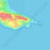 Limeslade Beach topographic map, elevation, terrain