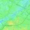 Kanaal Bossuit-Kortrijk topographic map, elevation, terrain