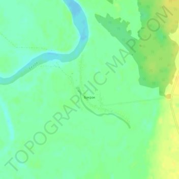 Бакрак topographic map, elevation, terrain