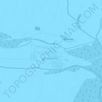 Бударино topographic map, elevation, terrain