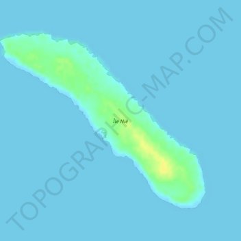 Île Nië topographic map, elevation, terrain