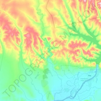 Гулик topographic map, elevation, terrain