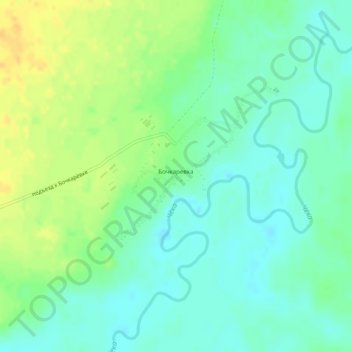 Бочкаревка topographic map, elevation, terrain