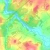 Saale topographic map, elevation, terrain