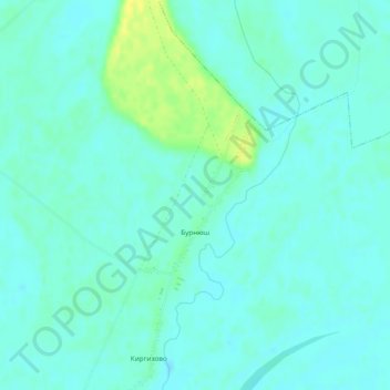 Бурнюш topographic map, elevation, terrain