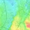 Demervallei topographic map, elevation, terrain