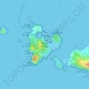 Île des Embiez topographic map, elevation, terrain